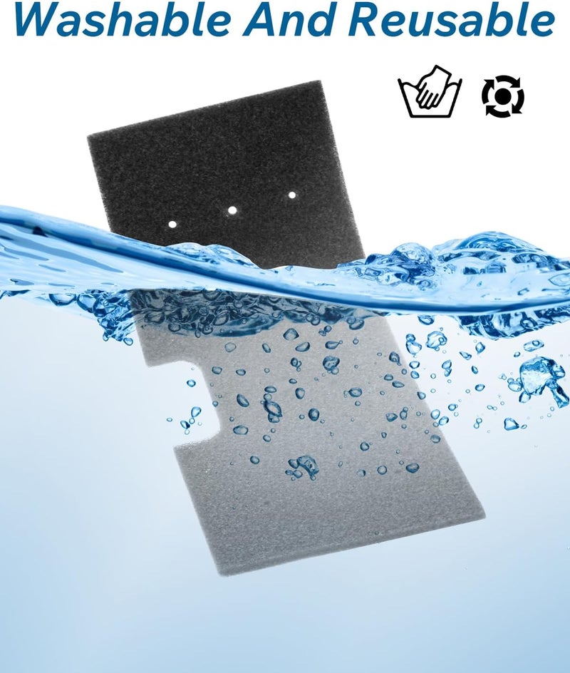 JSAHAH WH01X35719 Lint Filter 4-Pack - for GE Profile Washer Dryer Combo - Hand Washable and Reusable - for Models: PFQ97HSPVDS - Dryer Lint Filter Replacement - All In One Washer Dryer Combo Filter - Image 3